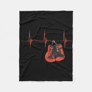 Couverture Polaire Battement de cœur Gants de boxe Ekg Kickboxing Mma