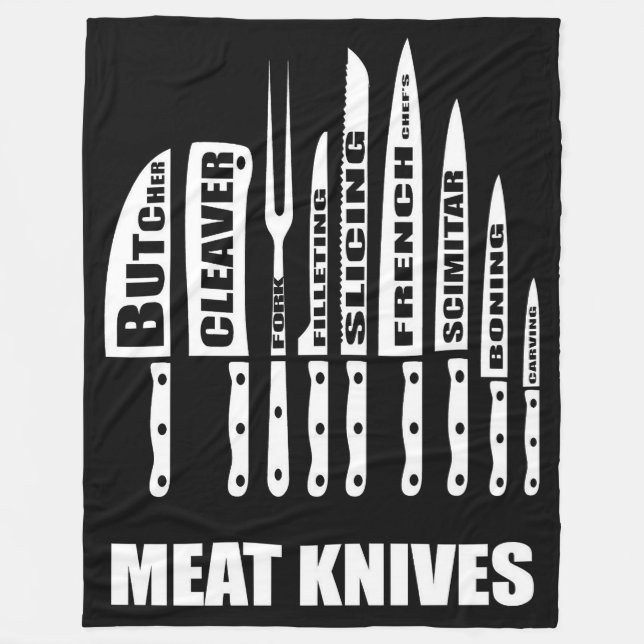 Couverture Polaire BBQ Cuisine De Viande Cuisine Ou Blanche Me (Devant)