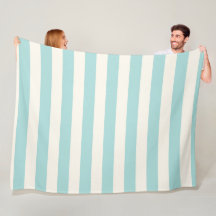 Beach House Blanket Aqua et ivoire