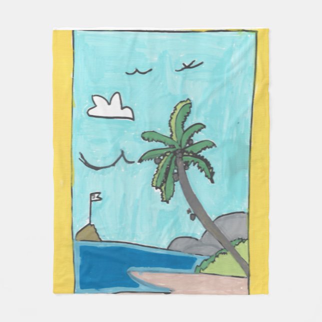 Couverture Polaire Beach Scene Blanket (Devant)