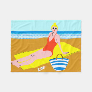 Couverture Polaire Beachy Keen - Jaune