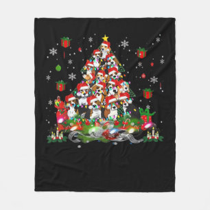 Couverture Polaire Beagle Noël T-shirts drôles Beagle arbre de Noël c