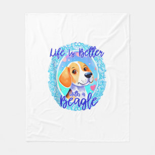 Couverture Polaire Beagle propriétaire chien chiot maman beagle chien