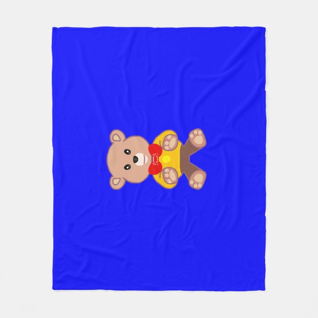 Couverture Polaire Bear Blue (Devant)