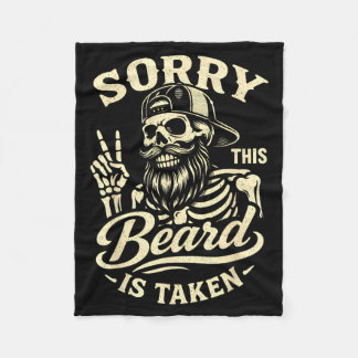 Couverture Polaire Bearded Dad Daddy Fathers Day Sorry This Beard is