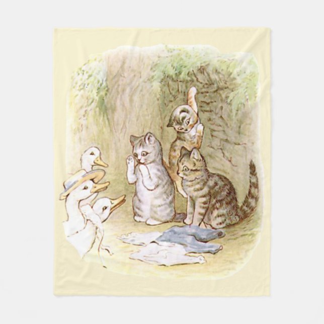 Couverture Polaire Beatrix Potter Kittens Canards (Devant)