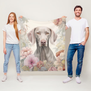 Couverture Polaire Beau Weimaraner