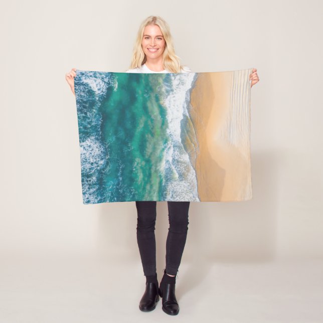 Couverture Polaire Beautiful beach crystal blue sea (En situation)