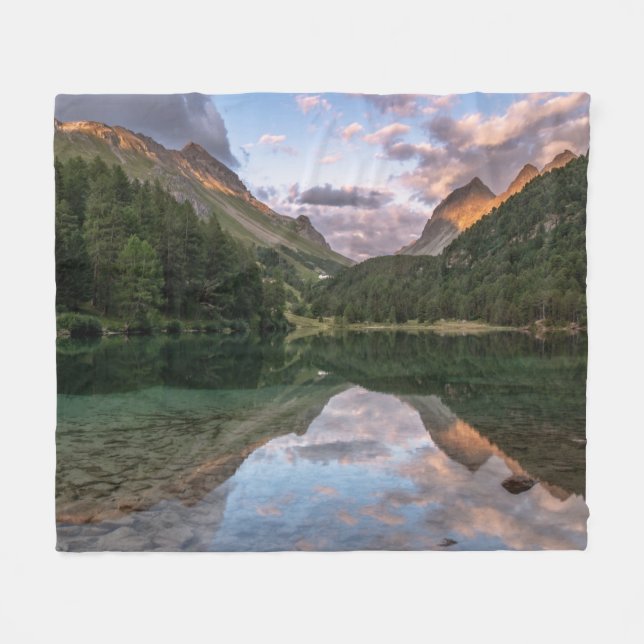 Couverture Polaire Beaux Alpes de Suisse du lac | Palpuogna (Devant (Horizontal))