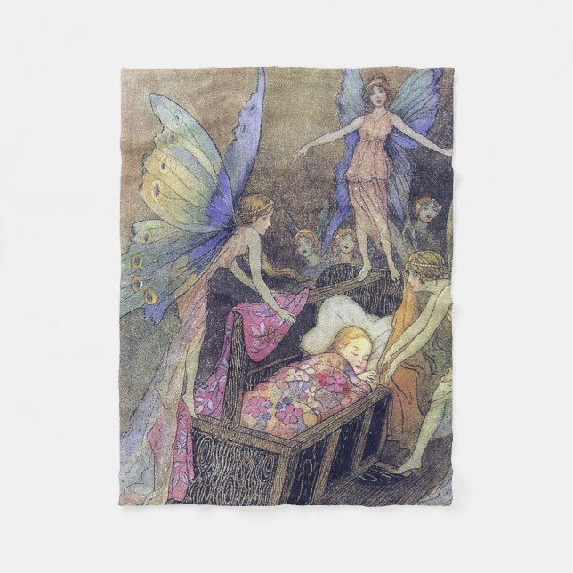 Couverture Polaire Beaux-arts de Warwick Goble de berceuse de bébé de (Devant)