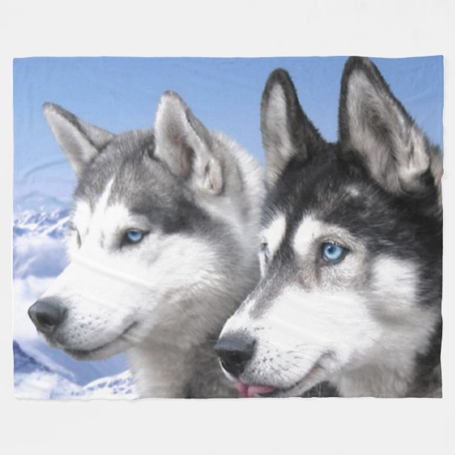 COUVERTURE POLAIRE BEAUX CHIENS (Devant (Horizontal))