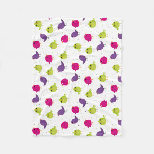 Couverture Polaire Beaux oiseaux colorés