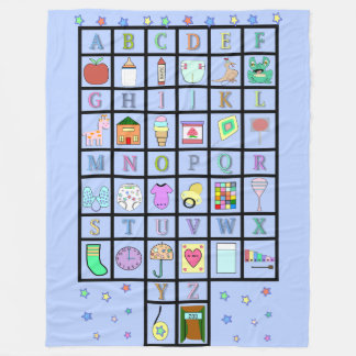 Couverture Polaire Bébé adulte du blueblanket | d'alphabet d'ABDL |