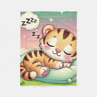 Couverture Polaire Bébé Animaux - Bébé Tiger Cub Décor de pépinière