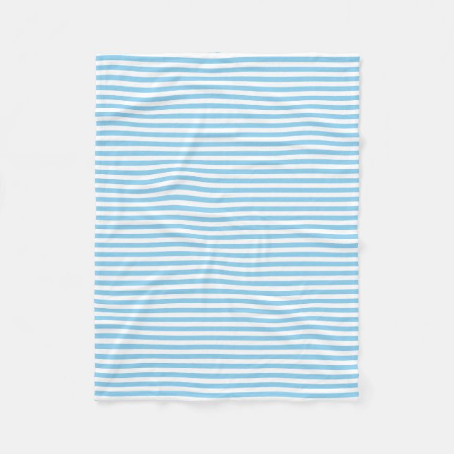Couverture Polaire Bébé Bleu et blanc Petites tailles Horizontales (Devant)