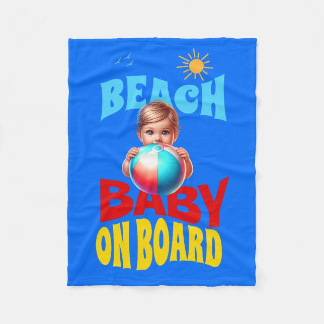 Couverture Polaire Bébé De Plage À Bord (Devant)