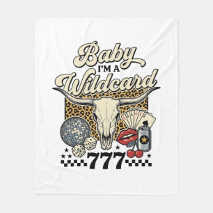 Couverture Polaire Bébé je suis un joker Chemise de casino western vi