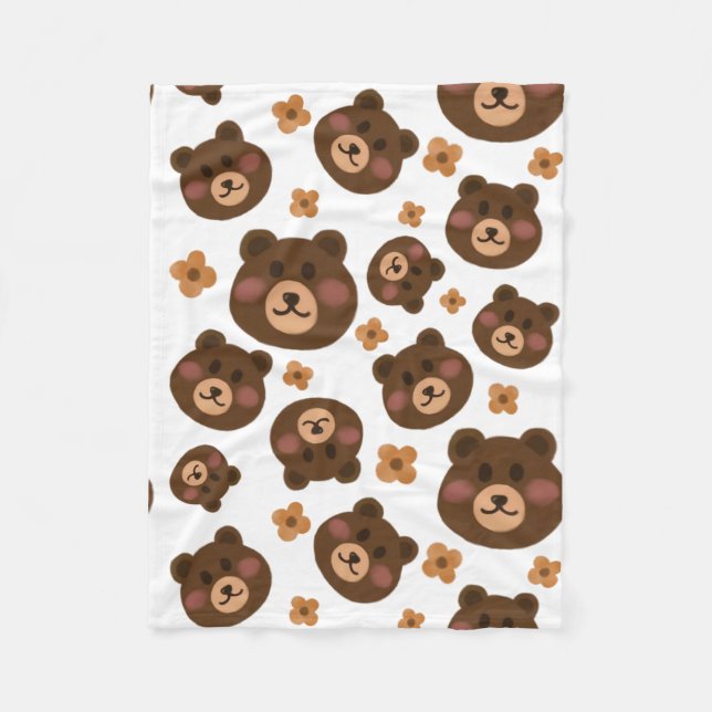 Couverture Polaire bébé kawaii (Devant)