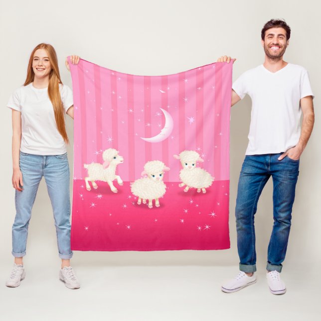 Couverture Polaire Bébé lambs (En situation)