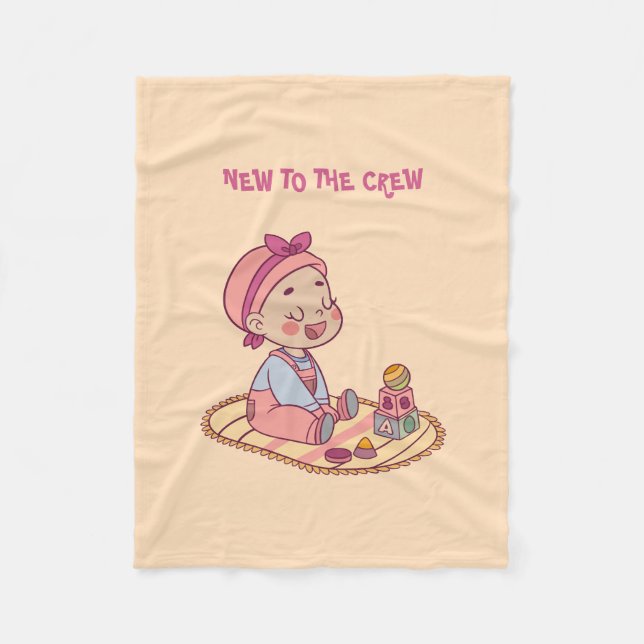 Couverture Polaire Bébé mignon Motif (Devant)