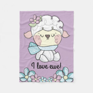 Couverture Polaire Bébé Mouton Aimer Ewe Vous Enfants