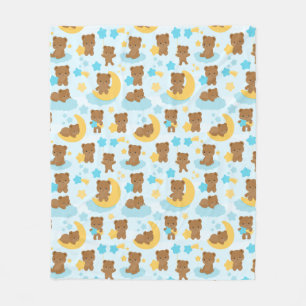 Couverture Polaire Bébé peu de crèche d'ours