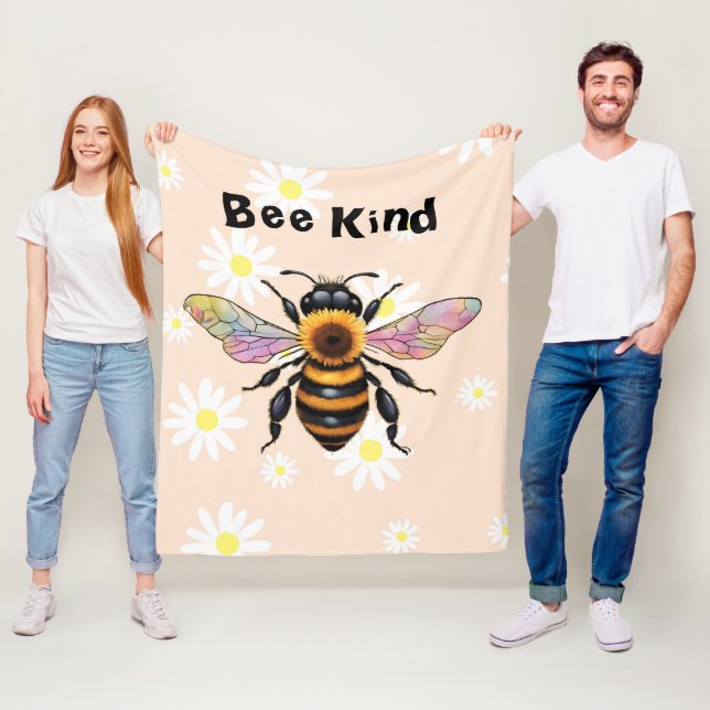 Couverture Polaire Bee Kind  (En situation)