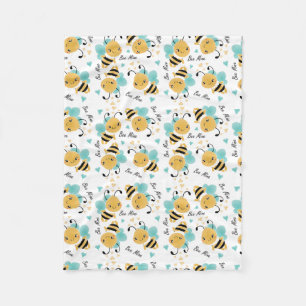 Couverture Polaire Bee Mine Bumblebee Motif