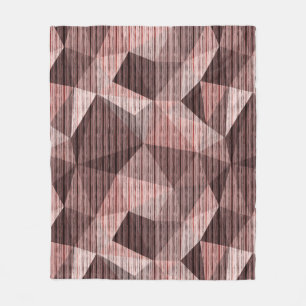 Couverture Polaire Beige, brun texturé polygonal