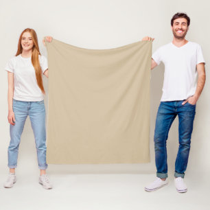 Couverture Polaire Beige Champagne