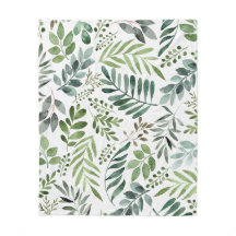 Belle aquarelle Botanique Feuille Motif