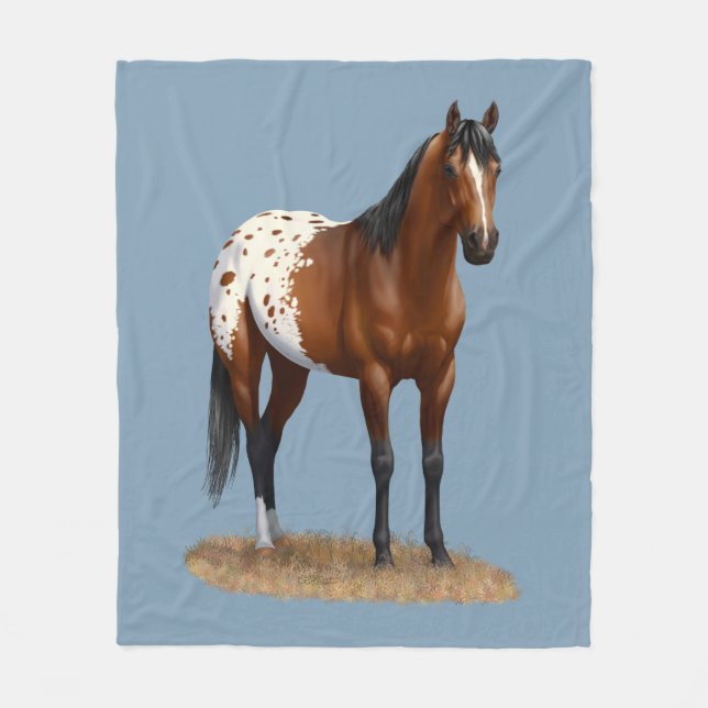Couverture Polaire Belle Baie Appaloosa Horse (Devant)