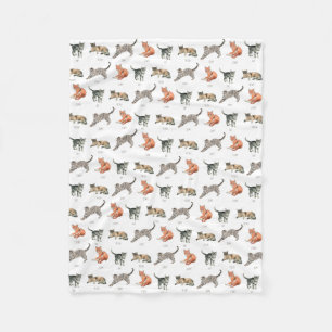 Couverture Polaire Belle Blanche-Toison pour chats