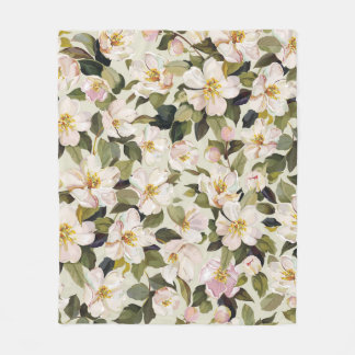 Couverture Polaire Belle floraison printanière aux branches fleuries