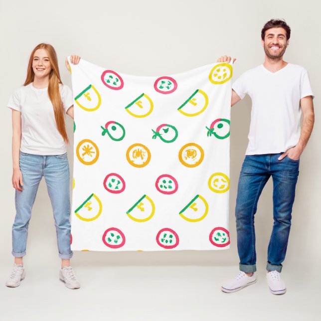 Couverture Polaire Belle oeuvre Motif. Commandez dès maintenant  (En situation)