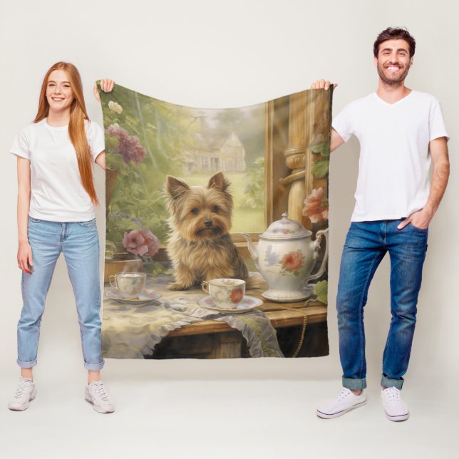 Couverture Polaire Belle Yorkie (En situation)