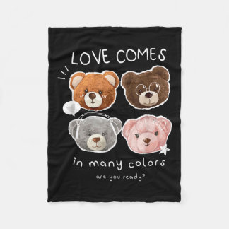Couverture Polaire Belles Citations Nounours De L'Illustration Du Jou