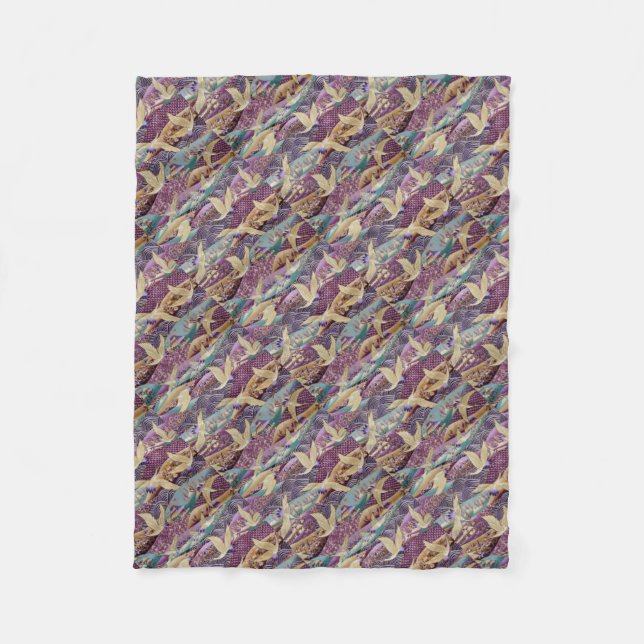 Couverture Polaire Belles grues japonaises (Devant)