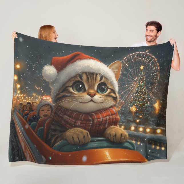 Couverture Polaire Bengale Roller Dessous de verre Noël (En situation)