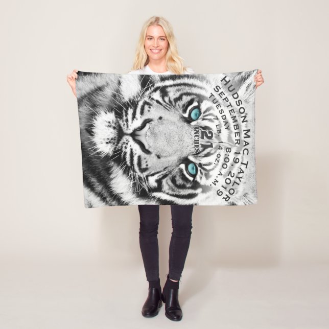 Couverture Polaire Bengale Tigre Baby-naissance enregistrement de nai (En situation)