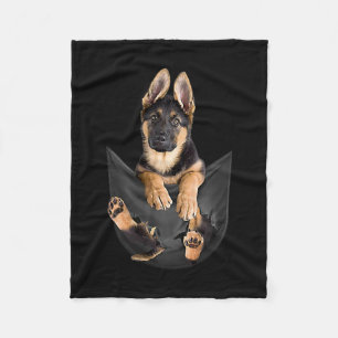 Couverture Polaire Berger Allemand Dans Pocket T-Shirt Drôle Amant C