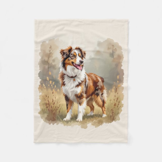 Couverture Polaire Berger Australien Red Merle (Devant)