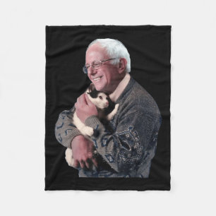 Couverture Polaire Bernie Sanders Accroche Cat Chemise mignonne Anima