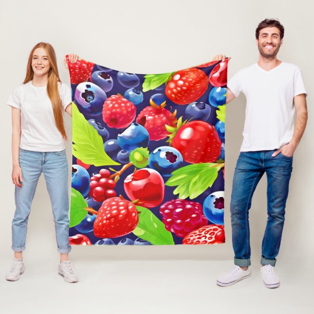 Couverture Polaire Berry Medley (En situation)