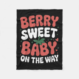 Couverture Polaire Berry Sweet Baby sur le chemin mignonne fraise Pre