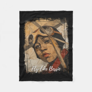 Couverture Polaire Bessie Coleman Mois de l'histoire des Noirs Amériq