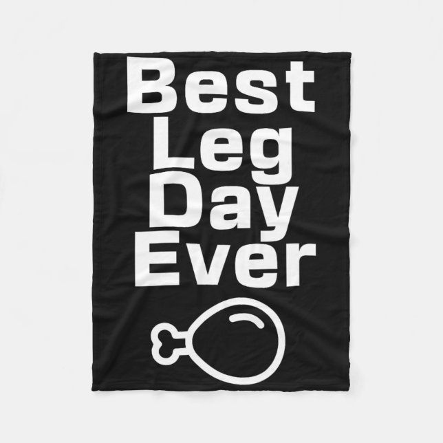 Couverture Polaire Best Leg Day Ever Thanksgiving Funny  (Devant)