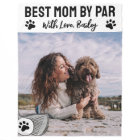 Best Mom By Par Par Empreinte de patte Golf Fleece