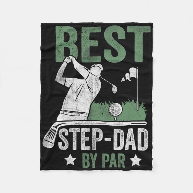 Couverture Polaire Best Step-dad By Par Father's Day Golf Gift  (Devant)