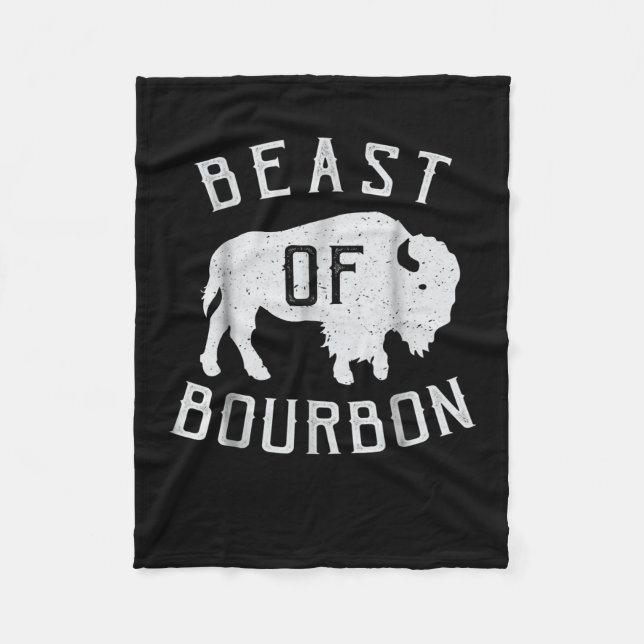Couverture Polaire Bête Du Whiskey Boisson Bourbon (Devant)